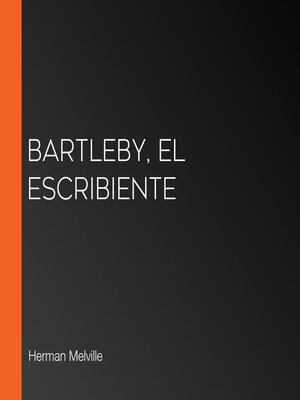 cover image of Bartleby, el escribiente